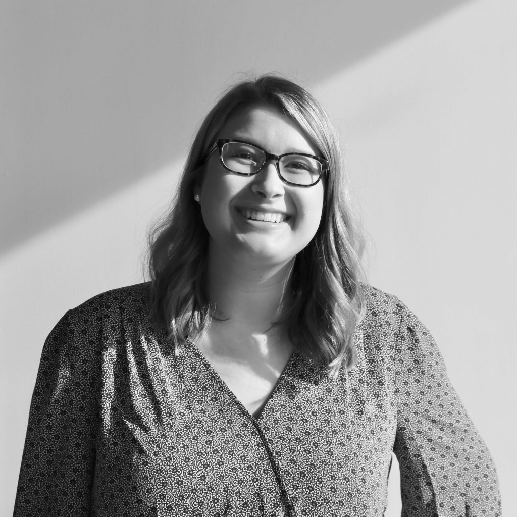 Black and white image of Madelyn Welch